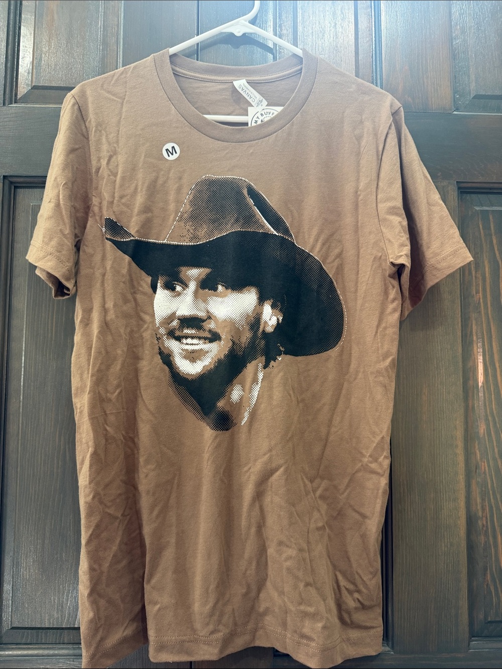 Unisex Brown Graphic Cowboy Tee - M NFL JOSH ALLEN BUFFALO BILLS